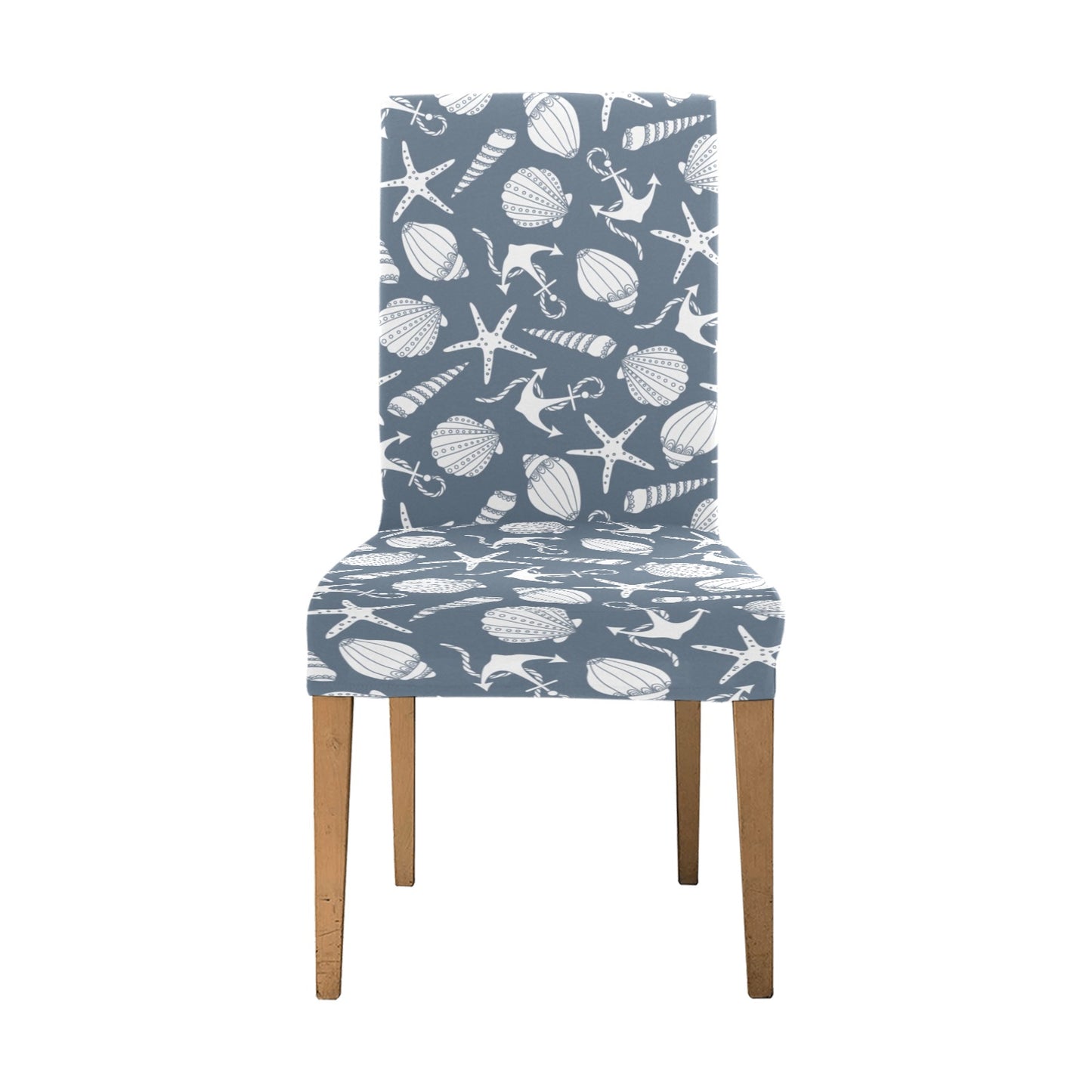 Seashell Print Design LKS306 Dining Chair Slipcover