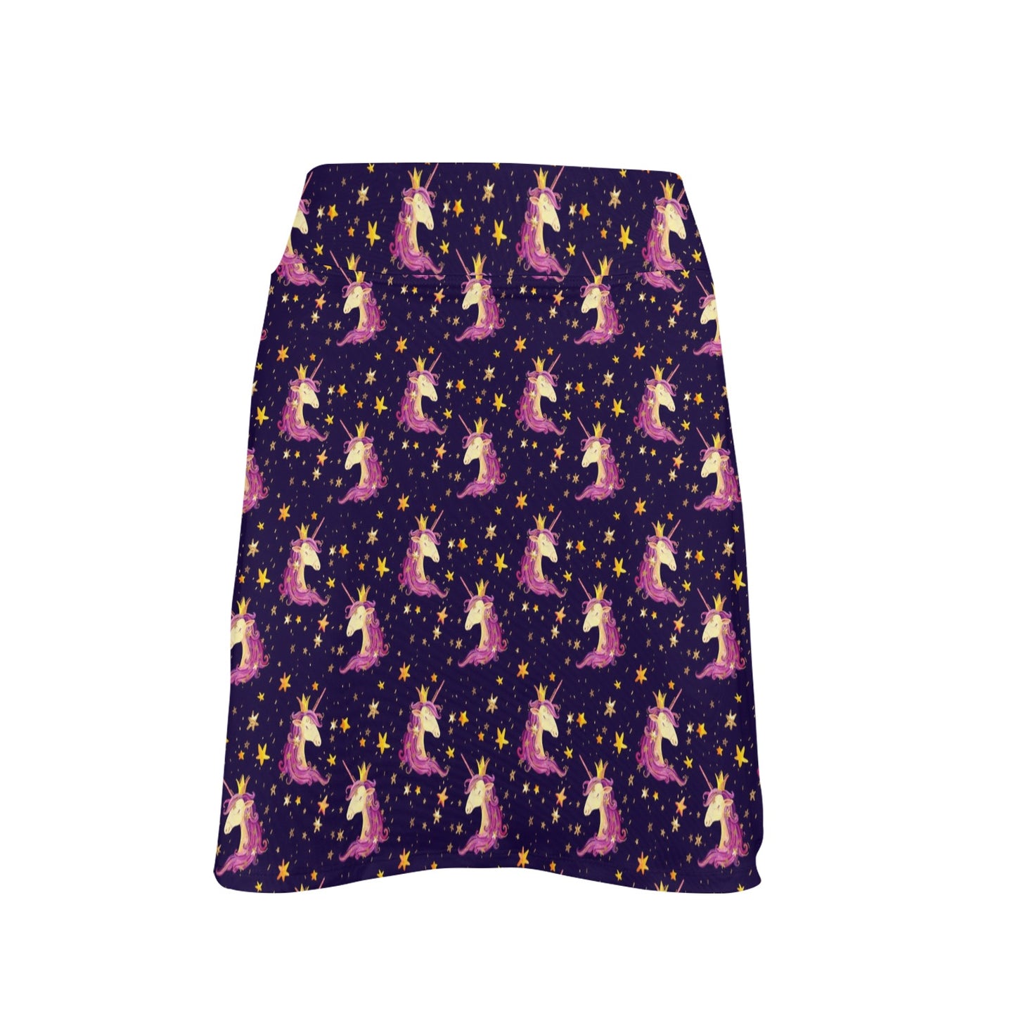 Unicorn Princess Star Sparkle 17" Golf & Pickleball Skort with Pockets
