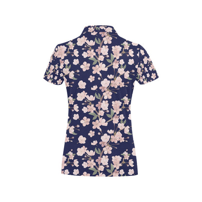 Sakura Print Design LKS301 Women's Polo Shirt