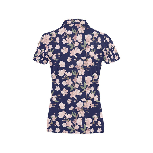 Sakura Print Design LKS301 Women's Polo Shirt