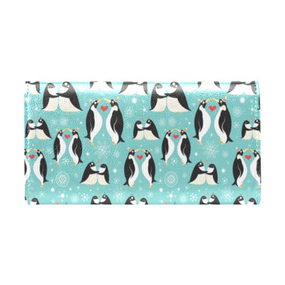Penguin Love Print Women's Trifold Wallet