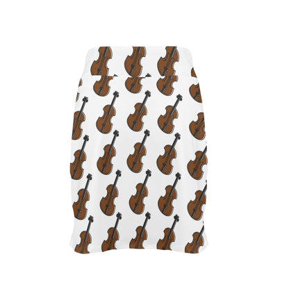 Violin Print Design LKS405 17" Golf & Pickleball Skort with Pockets