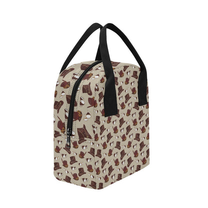 Steampunk Hat Print Design LKS301 Insulated Lunch Bag