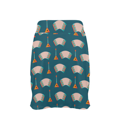 Accordion Print Design LKS402 17" Golf & Pickleball Skort with Pockets