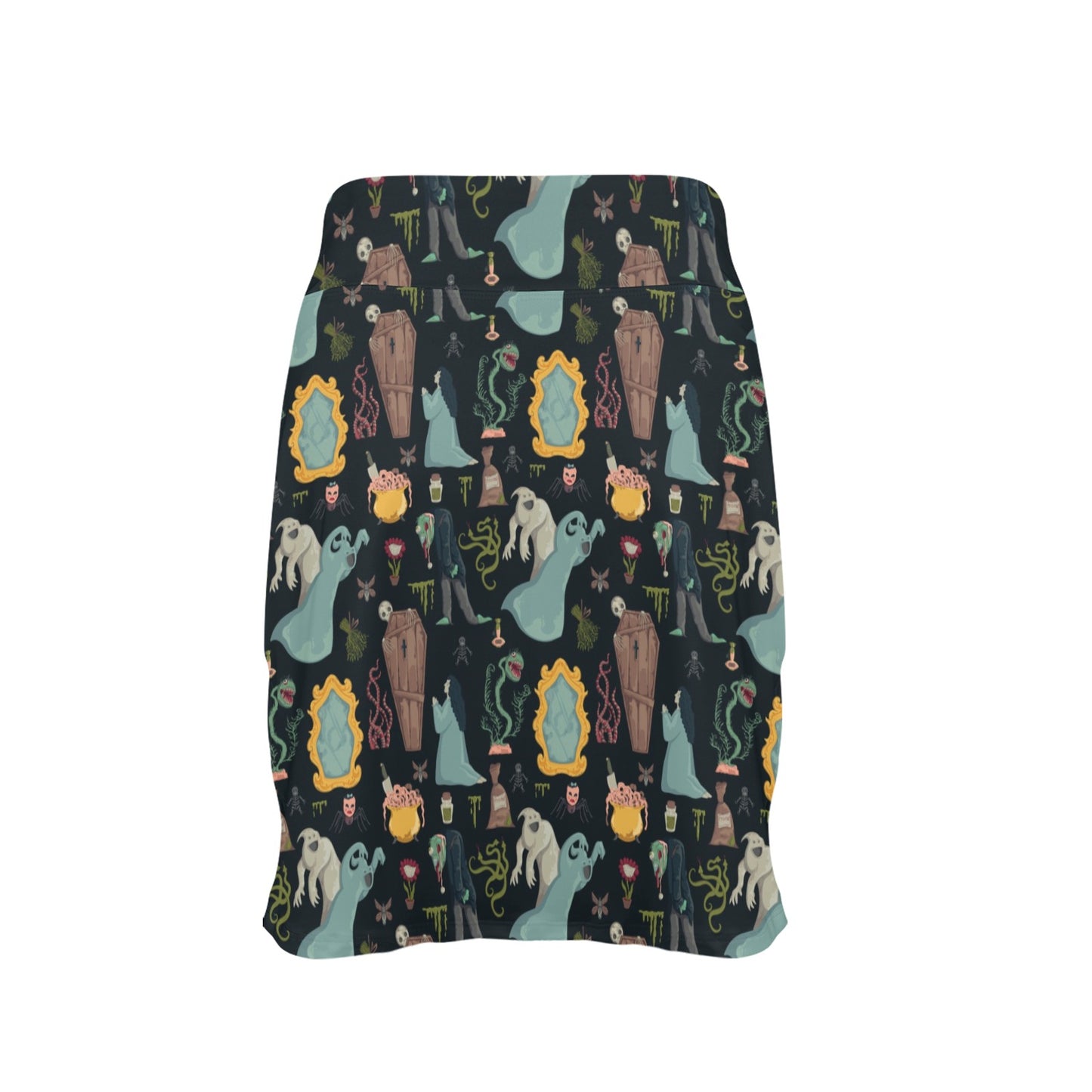 Creepy Print Design LKS303 17" Golf & Pickleball Skort with Pockets
