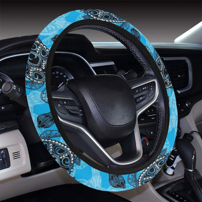 Tribal Pattern Print Design LKS307 Steering Wheel Cover with Elastic Edge
