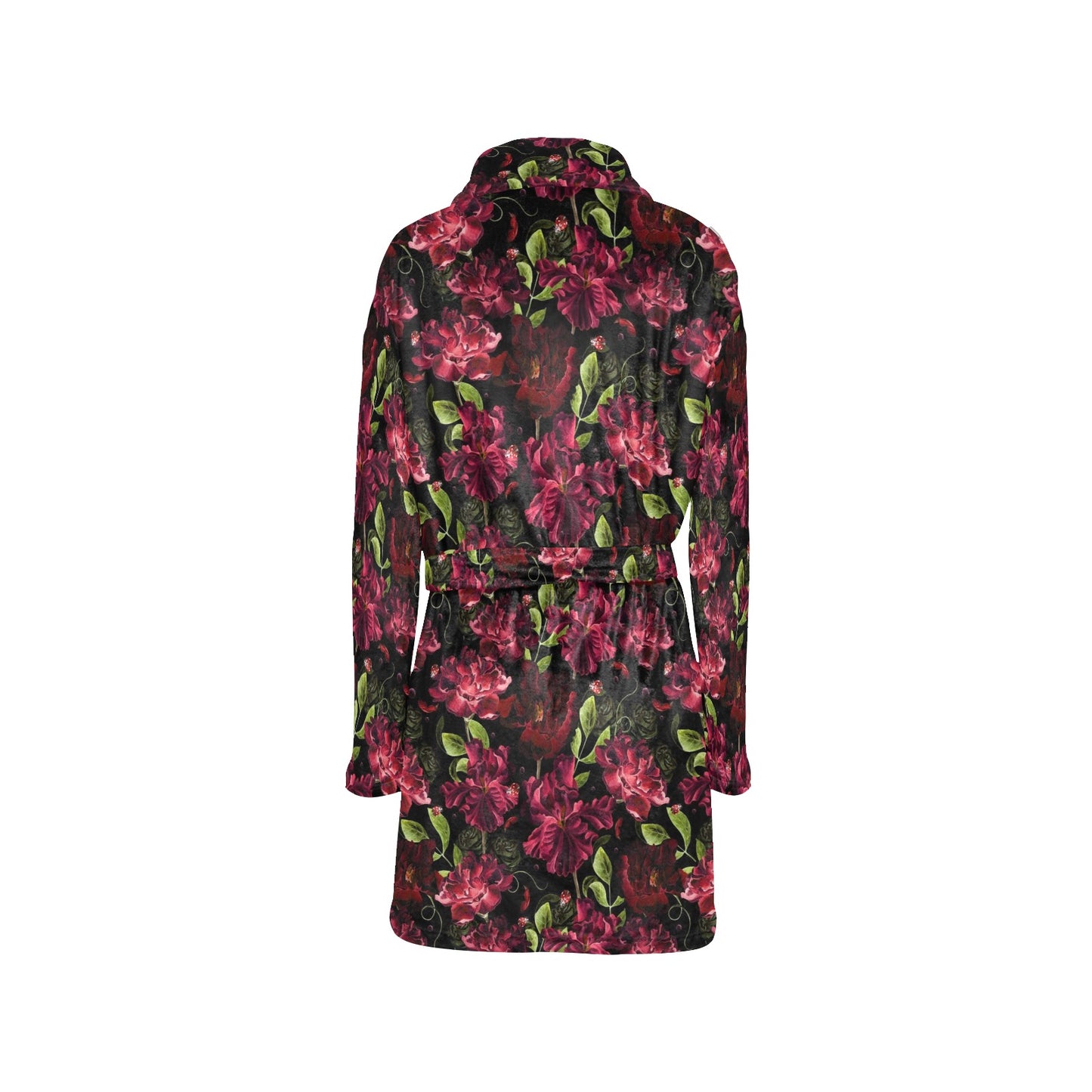 Iris Pattern Print Design IR03 Women's Fleece Robe