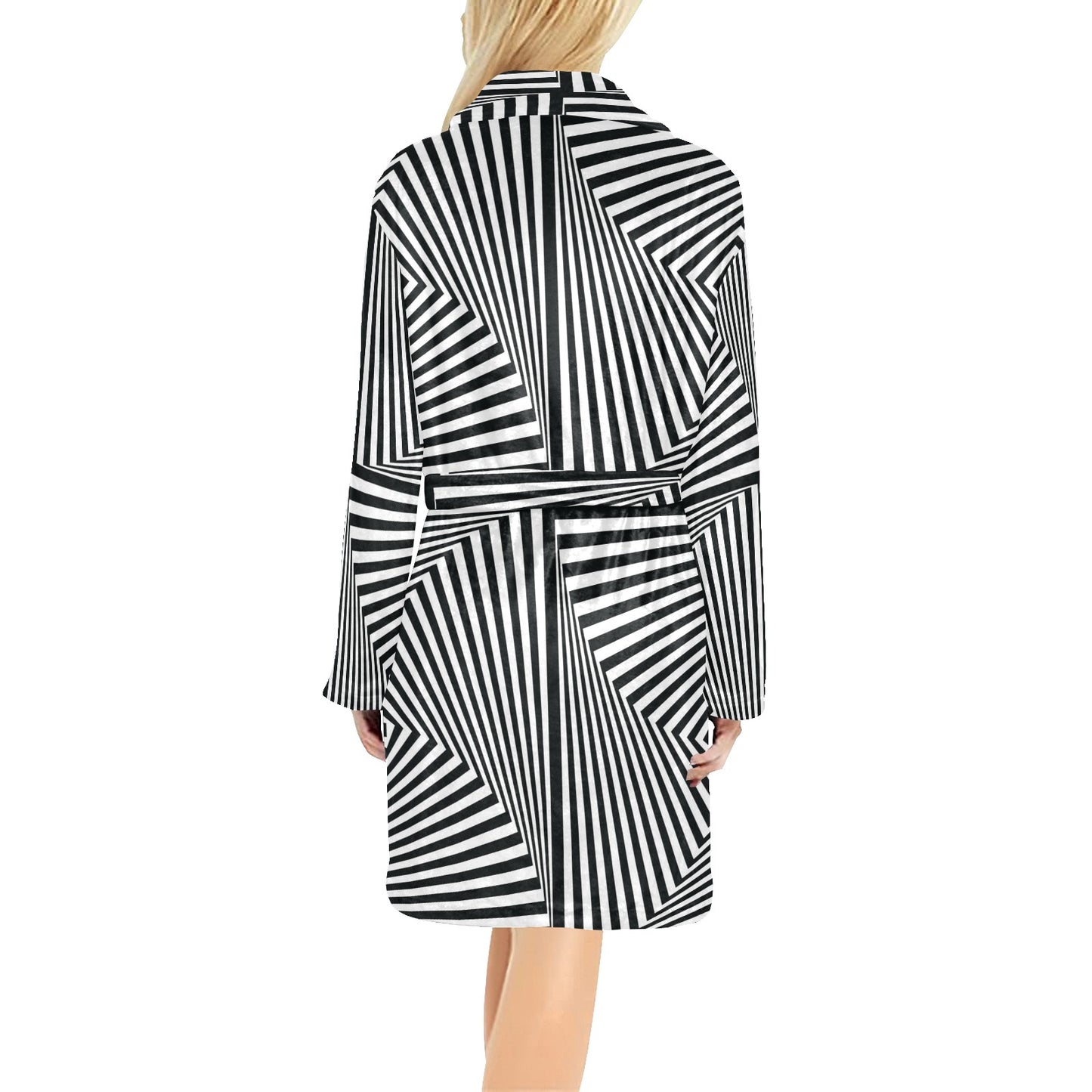 Vortex Print Design LKS302 Women's Fleece Robe