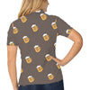 Beer Pattern Print Design 01 Women's Polo Shirt