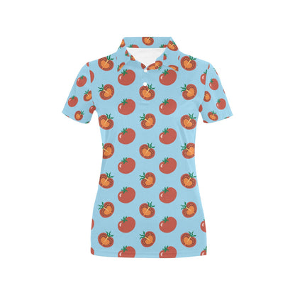 Tomato Print Design LKS304 Women's Polo Shirt