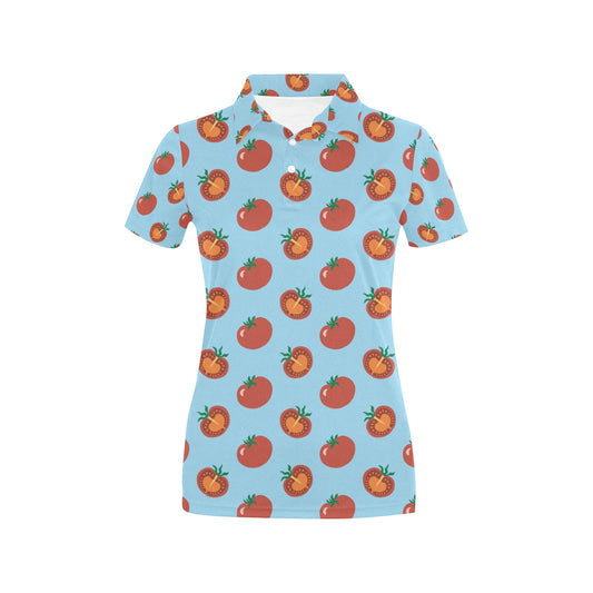 Tomato Print Design LKS304 Women's Polo Shirt