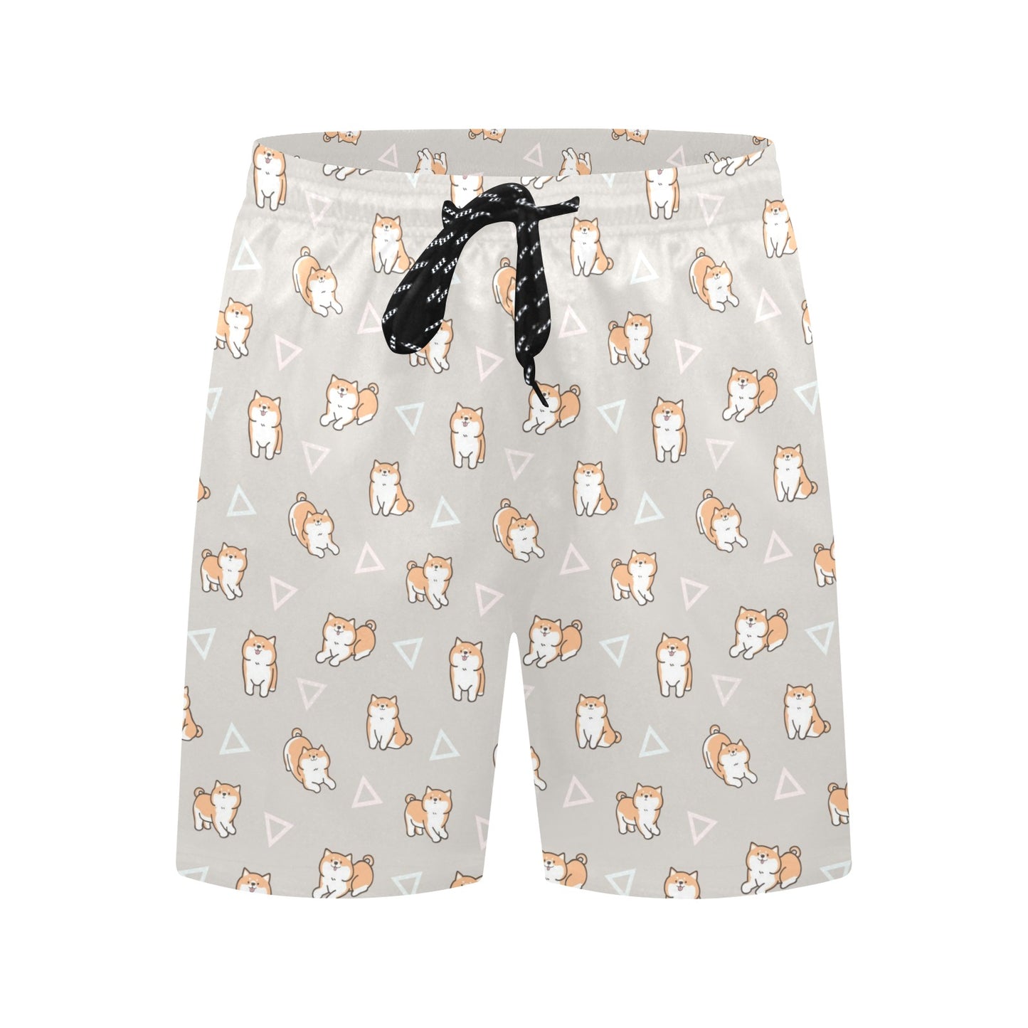Shiba Inu Print Design LKS307 Men's Swim Trunks Beach Shorts