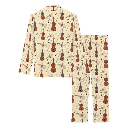 Cello Print Design LKS402 Women's Long Pajama Set