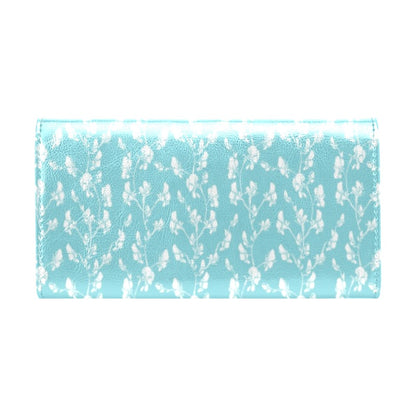 Sweet Pea Print Design LKS302 Women's Trifold Wallet