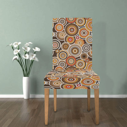 Aboriginal Print Design LKS402 Dining Chair Slipcover