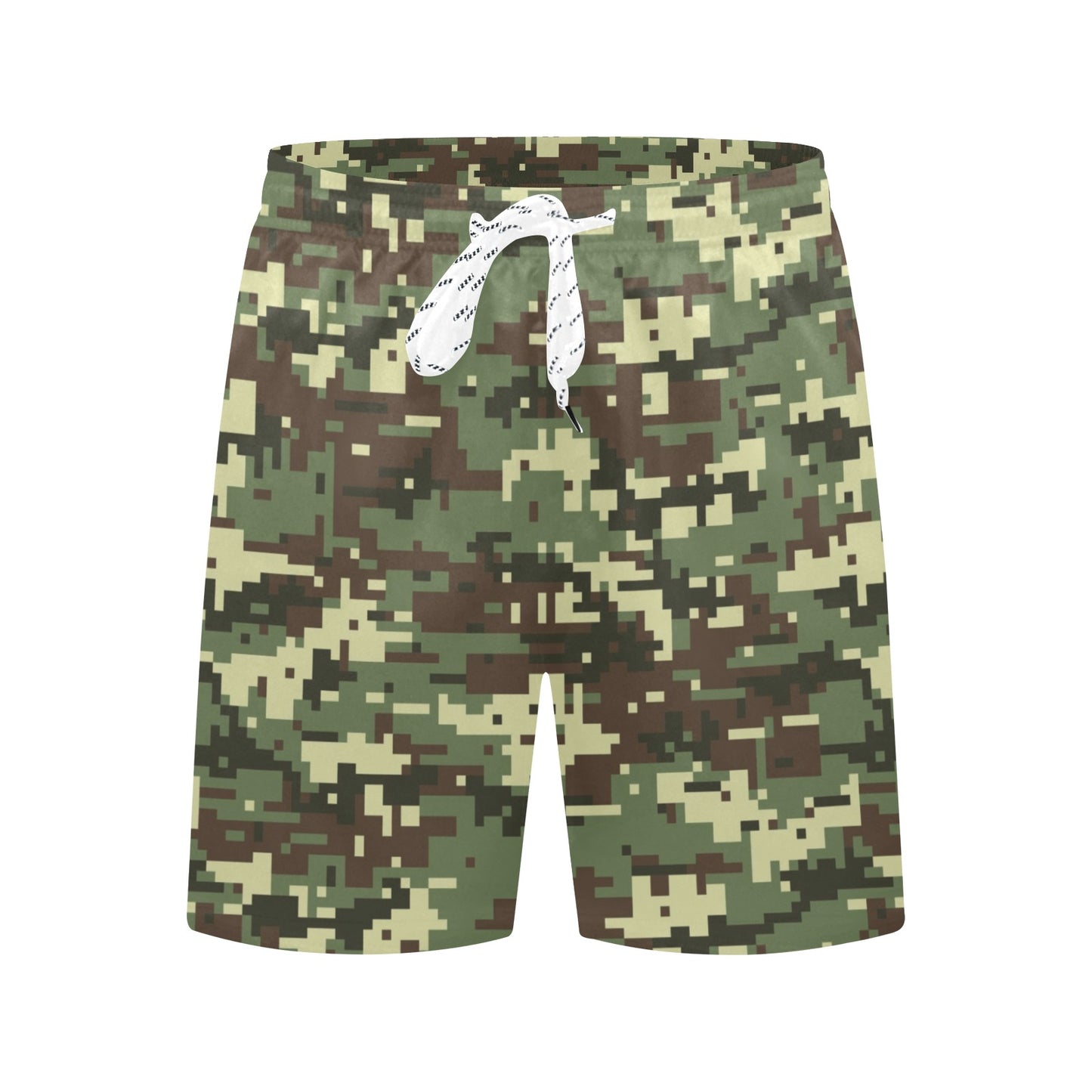 ACU Digital Army Camouflage Men's Swim Trunks Beach Shorts