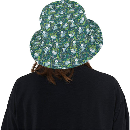 Sloth Print Design LKS304 Unisex Bucket Hat