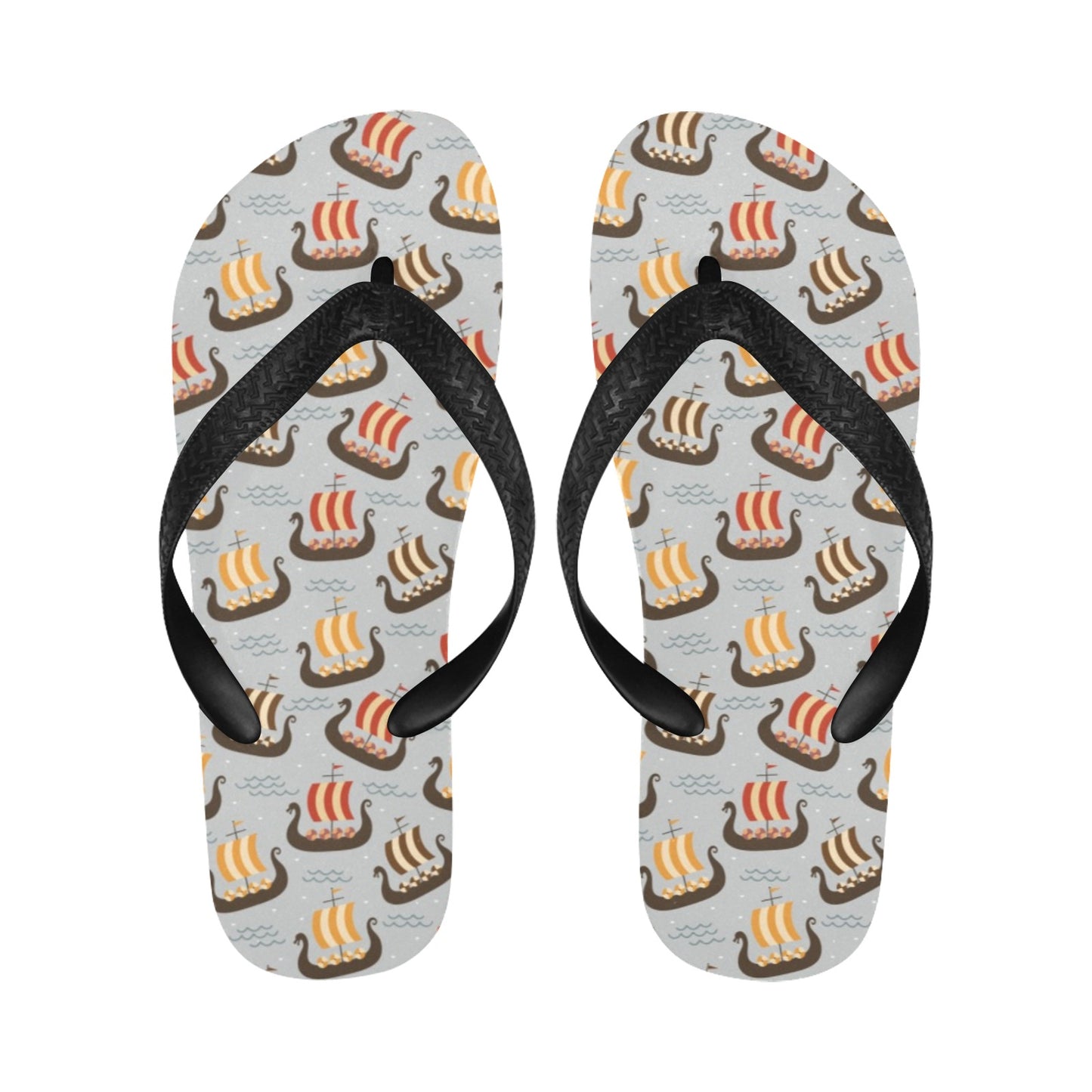 Vikings Print Design LKS308 Flip Flops