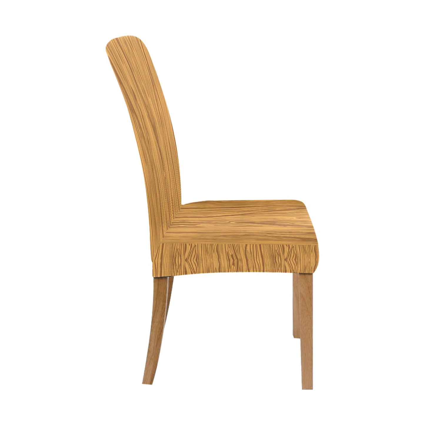 Wood Texture Print Design LKS301 Dining Chair Slipcover