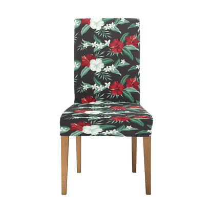 Tropical Flower Print Design LKS303 Dining Chair Slipcover