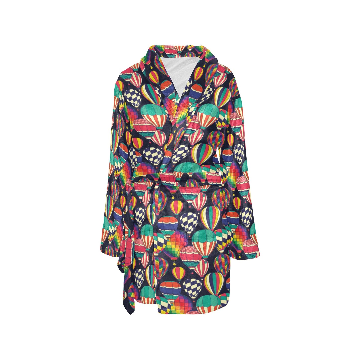 Ballon Pattern Print Design 02 Women's Fleece Robe