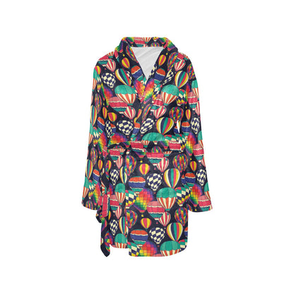 Ballon Pattern Print Design 02 Women's Fleece Robe