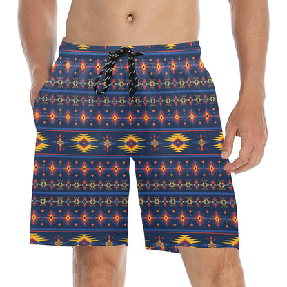 Southwest Pattern Print Design LKS306 Men's Swim Trunks Beach Shorts