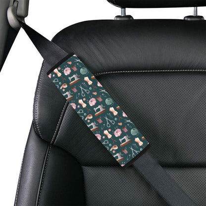 Sewing Equipment Print Design LKS307 Car Seat Belt Cover