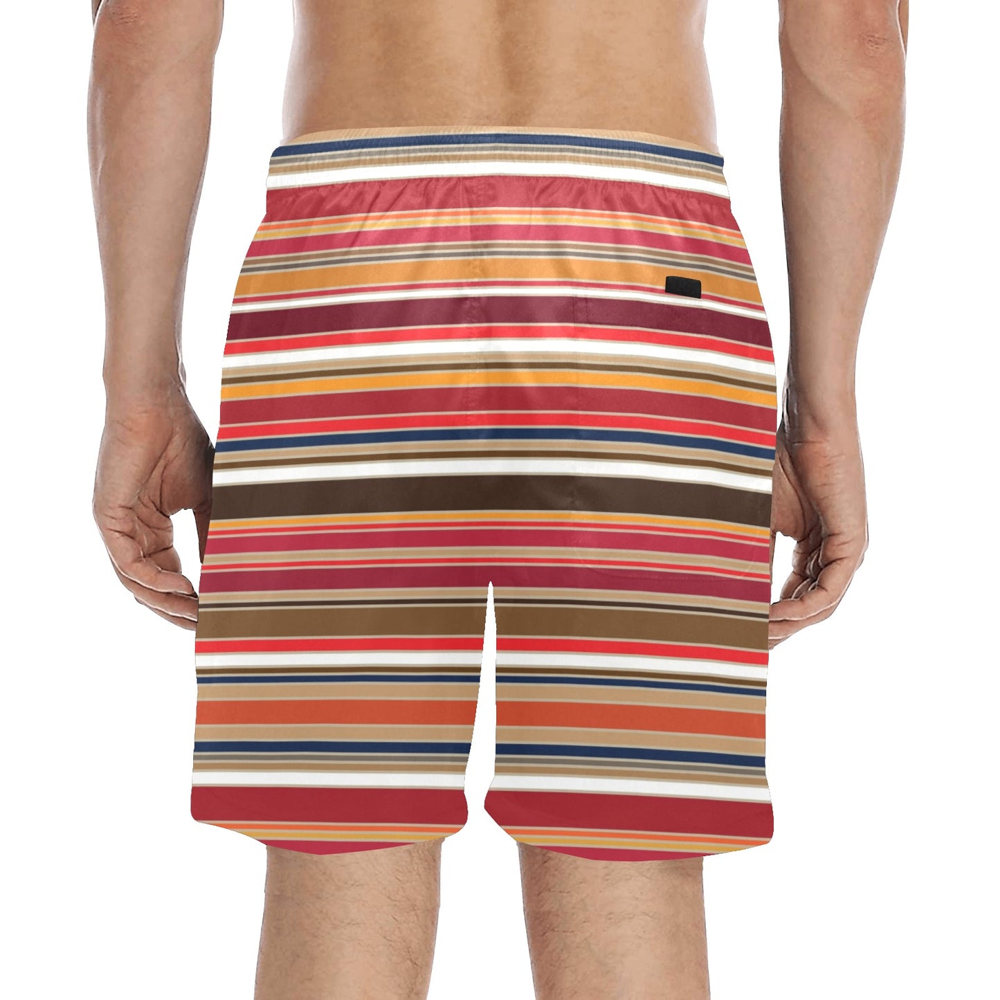 Serape Print Design LKS301 Men's Swim Trunks Beach Shorts