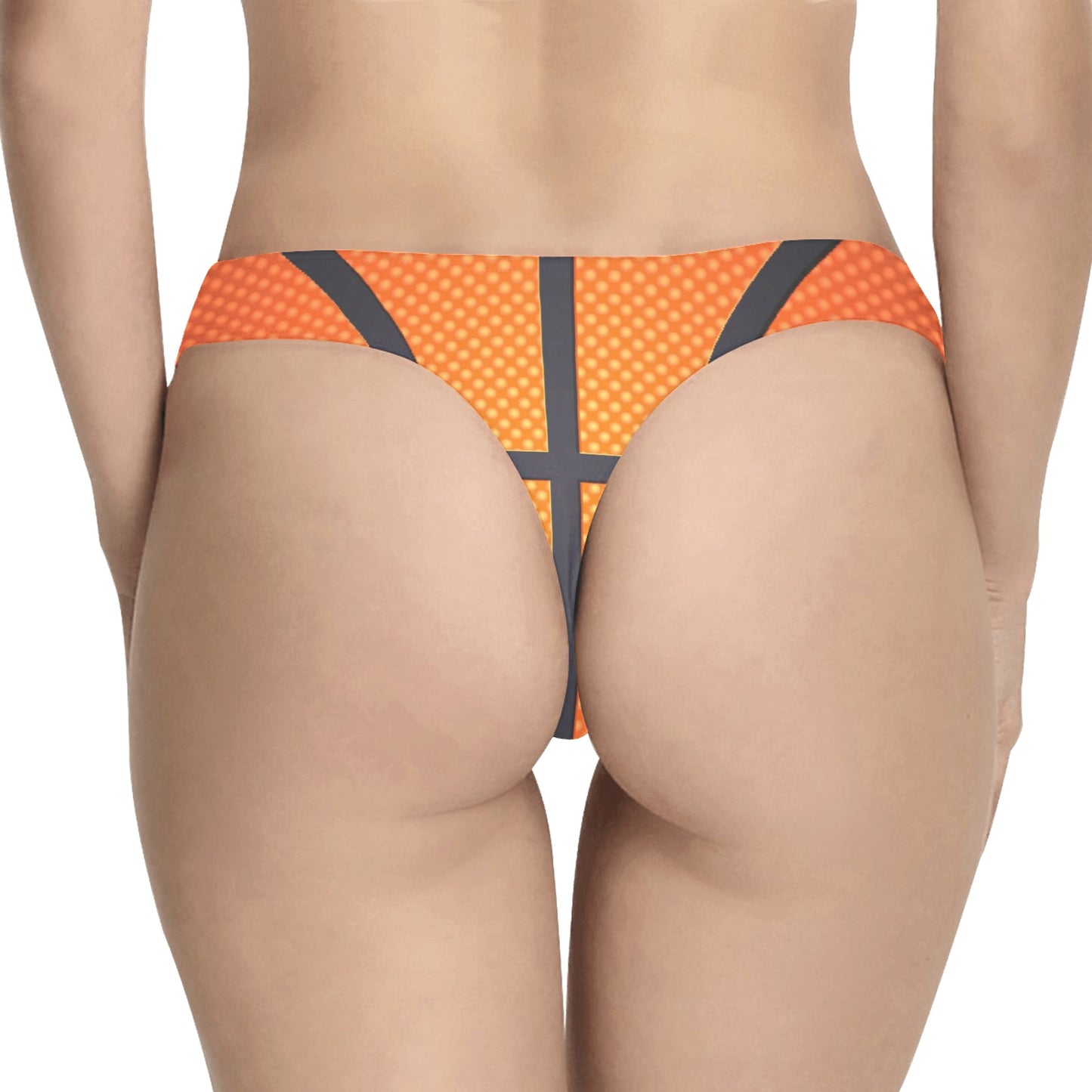 Basketball Texture Print Pattern Women's Thongs