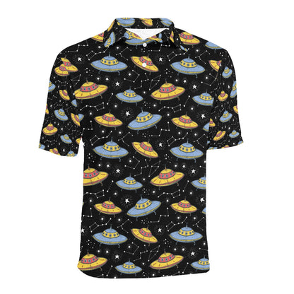 UFO Print Design LKS307 Men Polo Shirt