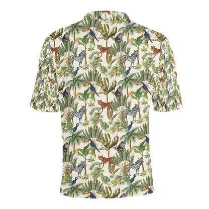 Safari Animal Print Design LKS304 Men Polo Shirt