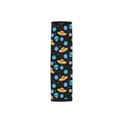 UFO Alien Print Design LKS306 Car Seat Belt Cover