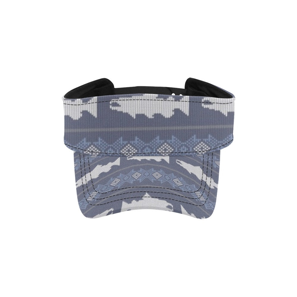 Salmon Fish Knit Style Print Design LKS304 Unisex Sun Visor