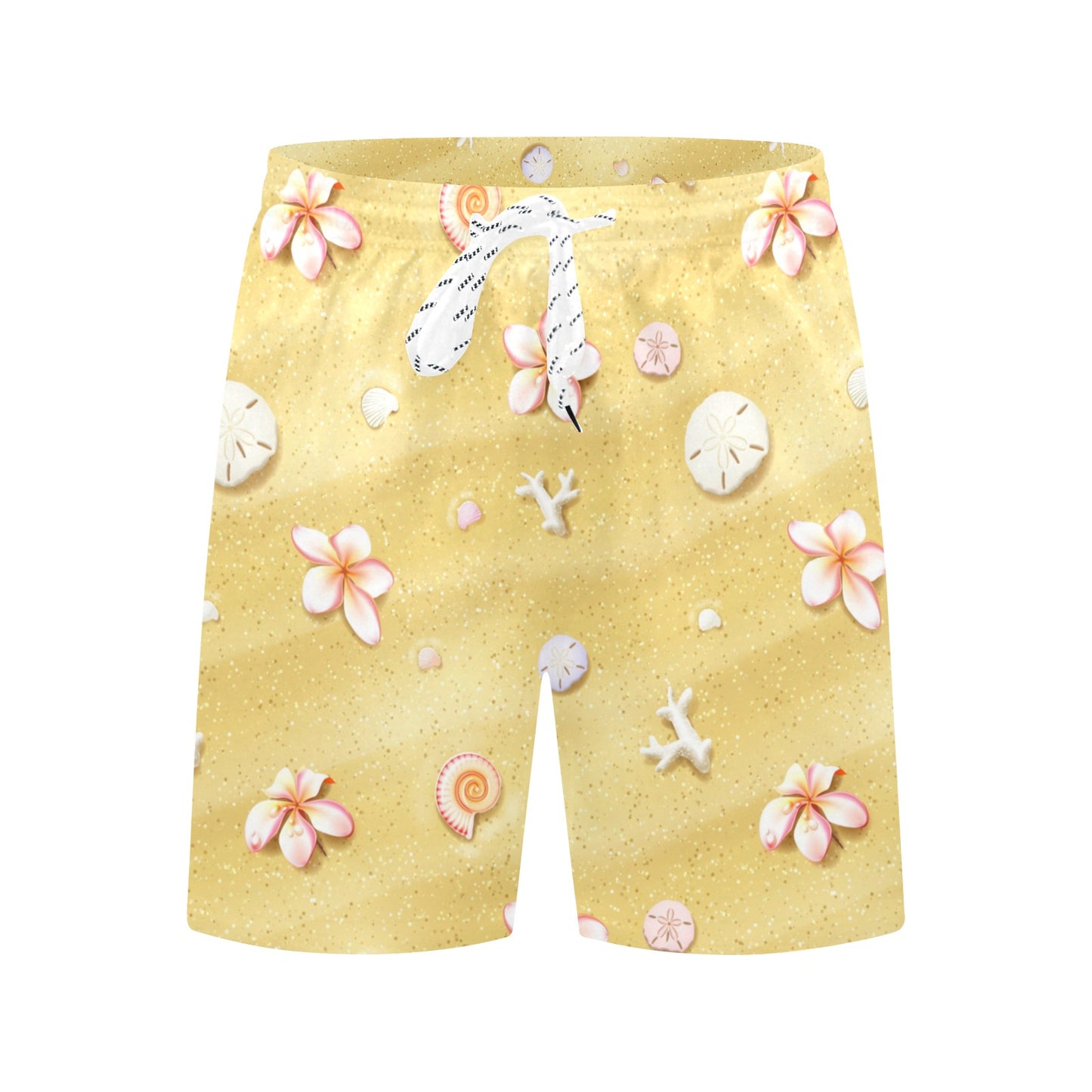 Beach Theme Print Men's Swim Trunks Beach Shorts