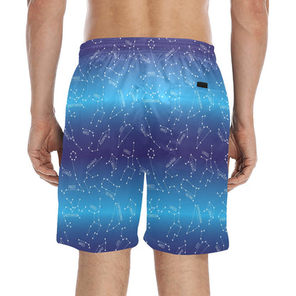 Virgo Print Design LKS302 Men's Swim Trunks Beach Shorts