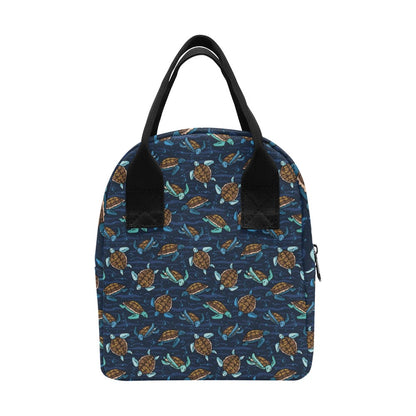 Sea Turtle Print Design LKS3011 Insulated Lunch Bag