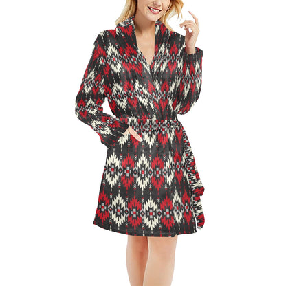 Southwestern Pattern Women's Fleece Robe