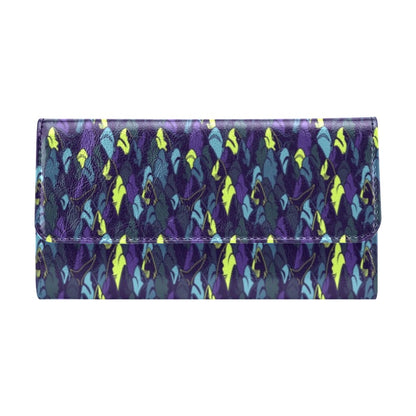 Shark Neon color Print Women's Trifold Wallet