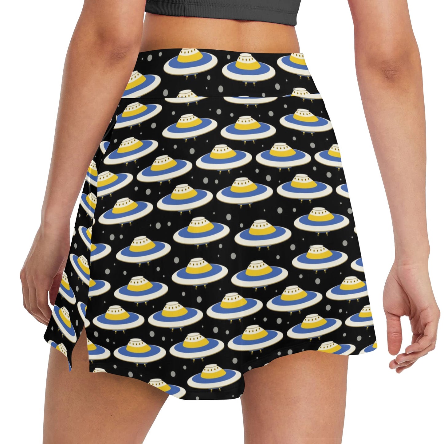 UFO Print Design LKS303 17" Golf & Pickleball Skort with Pockets