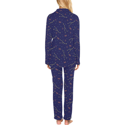 Taurus Print Design LKS301 Women's Long Pajama Set