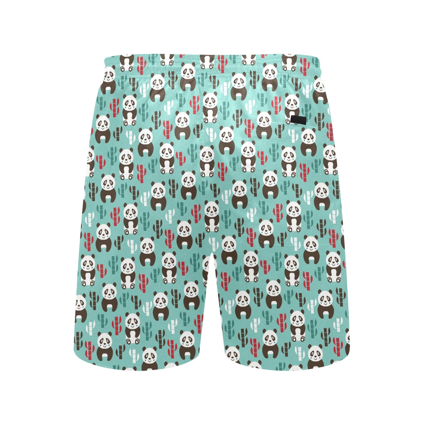 Panda Bear Cute Themed Print Men's Swim Trunks Beach Shorts