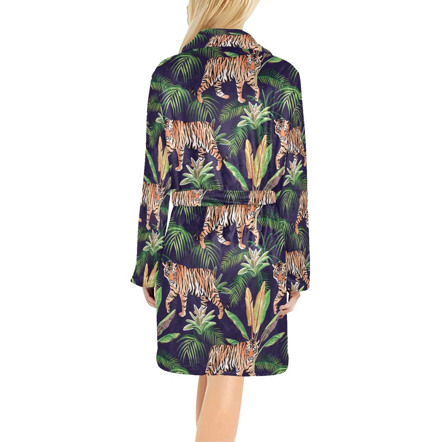 Tiger Jungle Women's Fleece Robe