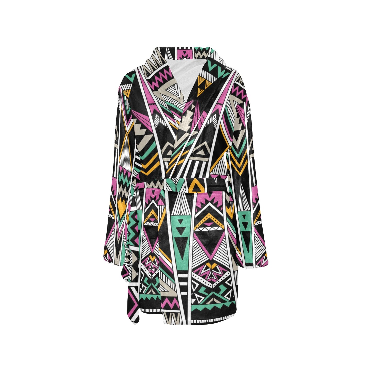 Tribal Aztec Triangle Women's Fleece Robe