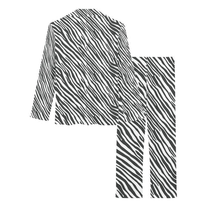 Zebra Classic Print Design LKS302 Women's Long Pajama Set