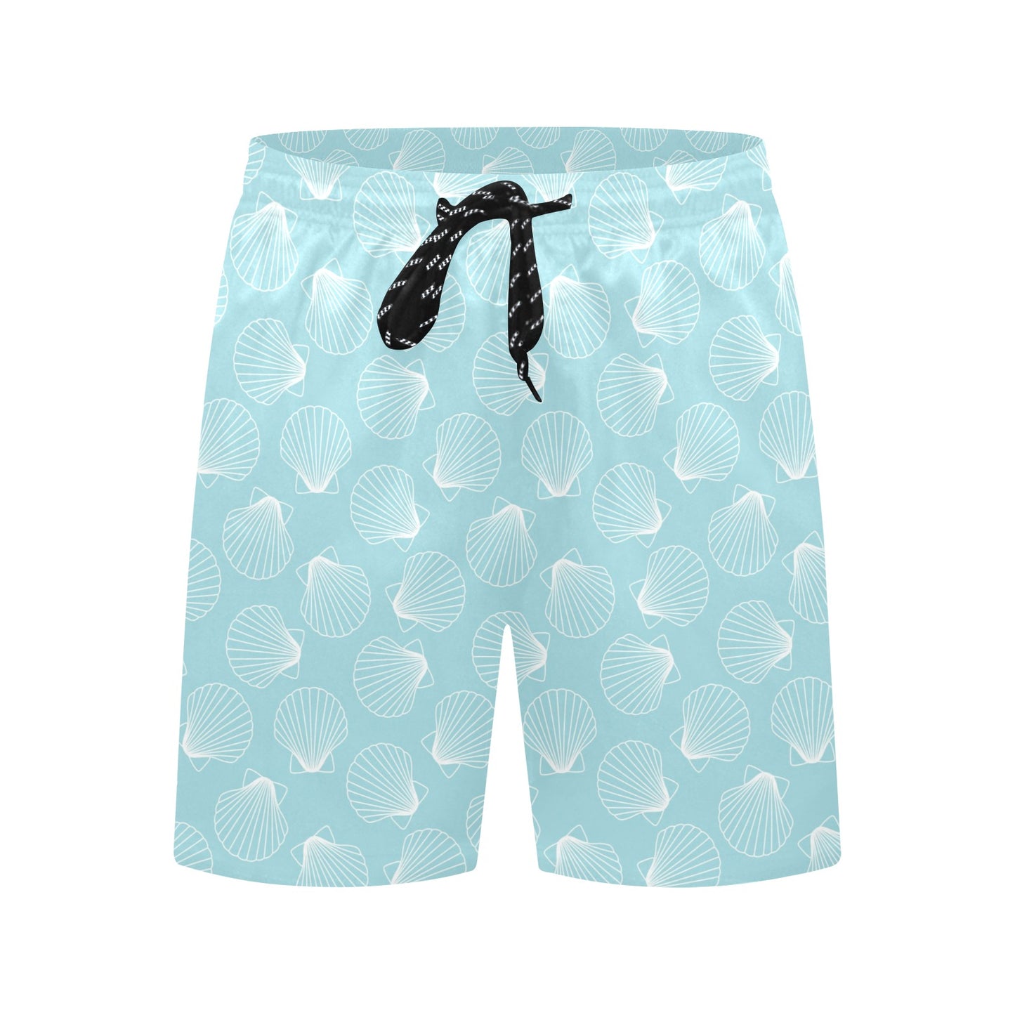 Seashell Print Design LKS3010 Men's Swim Trunks Beach Shorts