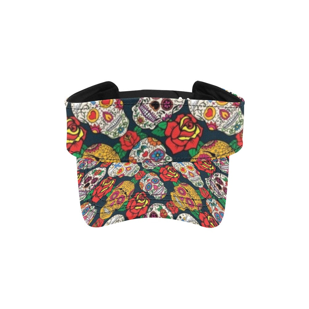 Sugar Skull Print Design LKS306 Unisex Sun Visor