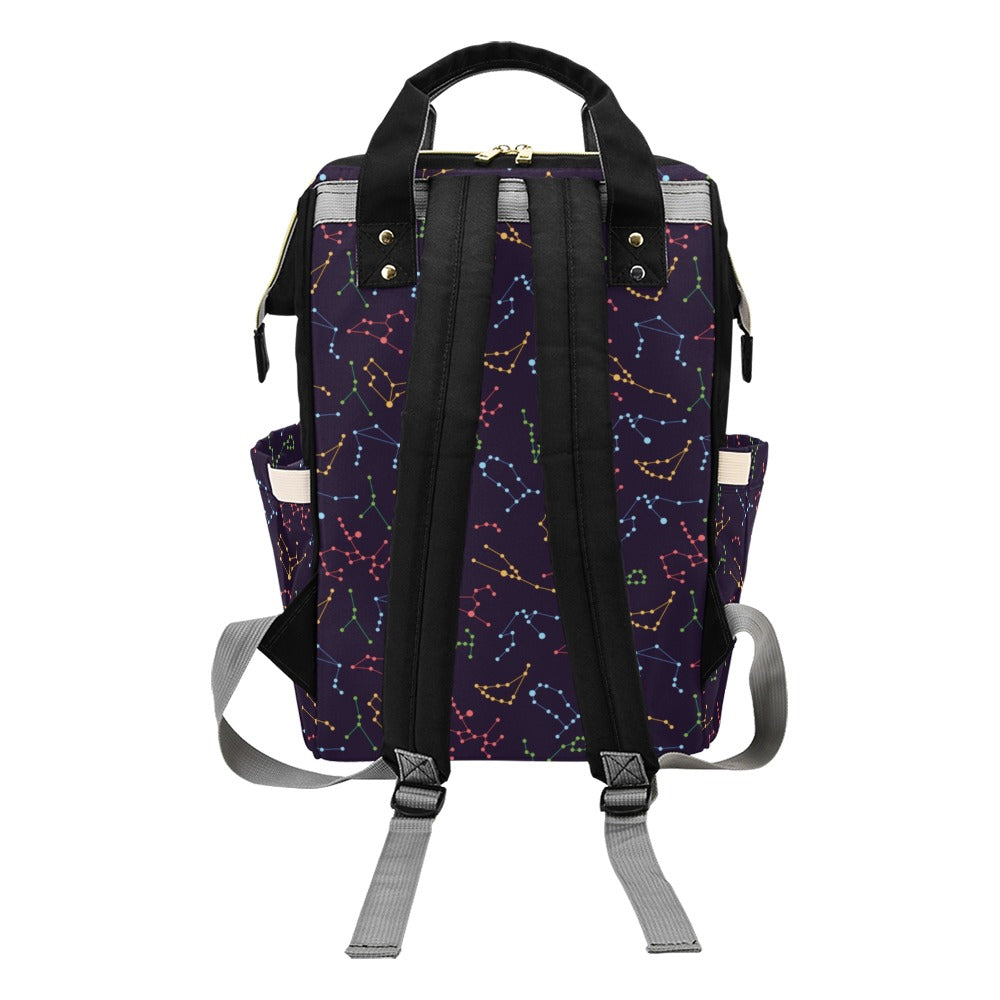 Zodiac Print Design LKS301 Diaper Bag Backpack