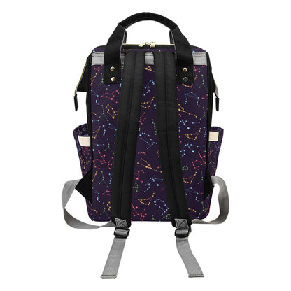 Zodiac Print Design LKS301 Diaper Bag Backpack