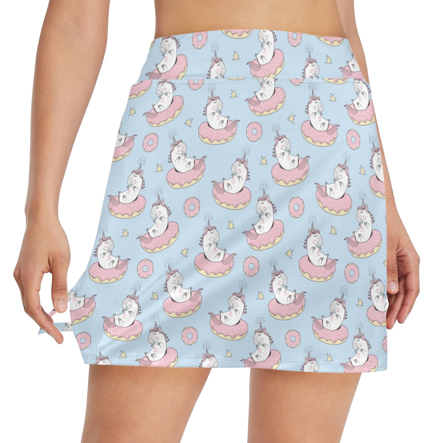 Unicorn Print Design LKS303 17" Golf & Pickleball Skort with Pockets